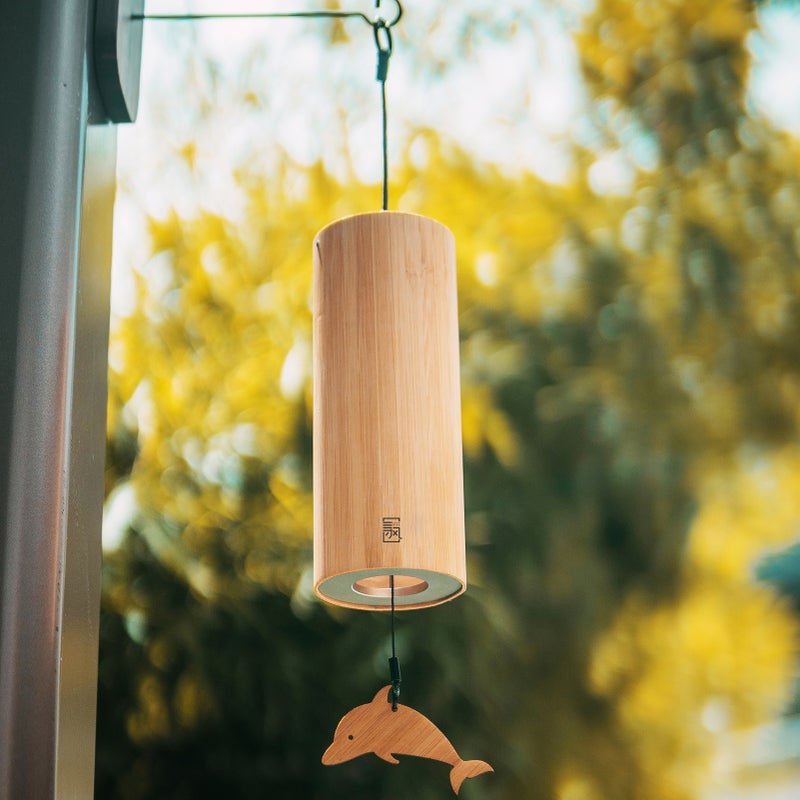 Seek Wind Bamboo Wind Chimes Meditation Chord Windchime Windbell for Outdoor Garden Patio Home Decoration Zen Meditation Relaxation Frost:Am Chord - Image 5