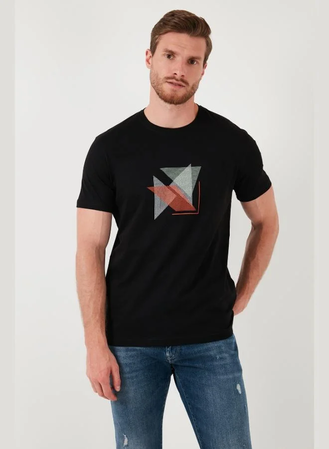 Buratti  Buratti Cotton Slim Fit Crew Neck T Shirt Men's T SHIRT 646R8290 for Men | Best Price UAE