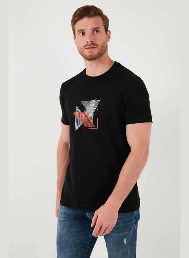 Buratti  Buratti Cotton Slim Fit Crew Neck T Shirt Men's T SHIRT 646R8290 for Men | Best Price UAE