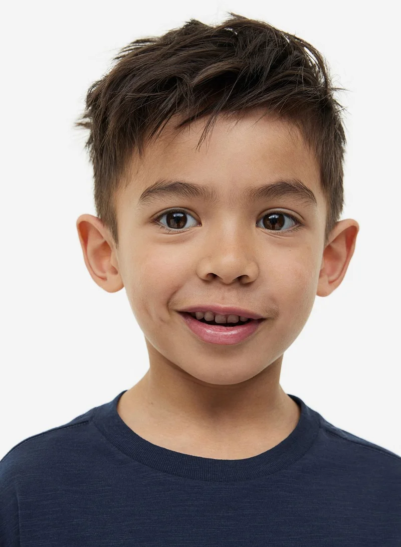 H&M Kids 2 Piece Colour Block T-Shirt And Shorts Set