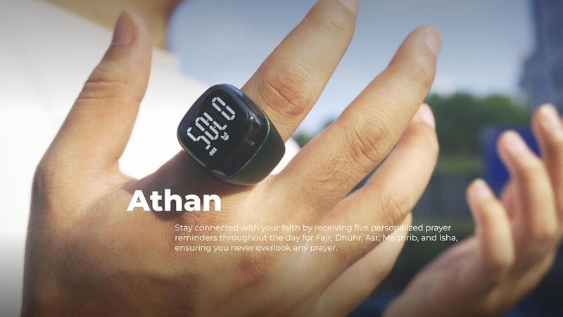 iQIBLA Noor Smart Tasbih Zikr Ring, Muslim Prayer, Prayer timing reminder, OLED display Tasbih Counter, Smart Ring, Wearable Technology, Waterproof - Image 2