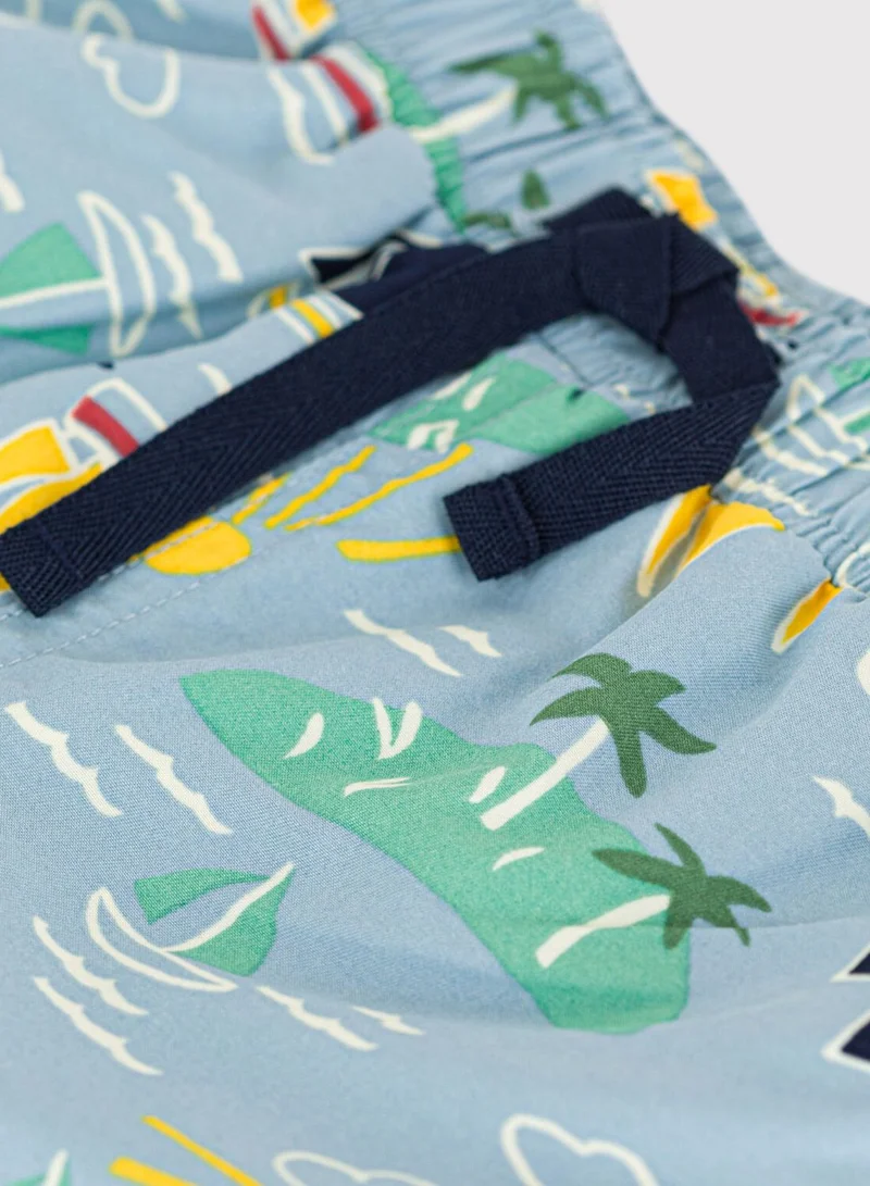Petit Bateau Kids Printed Swim Shorts