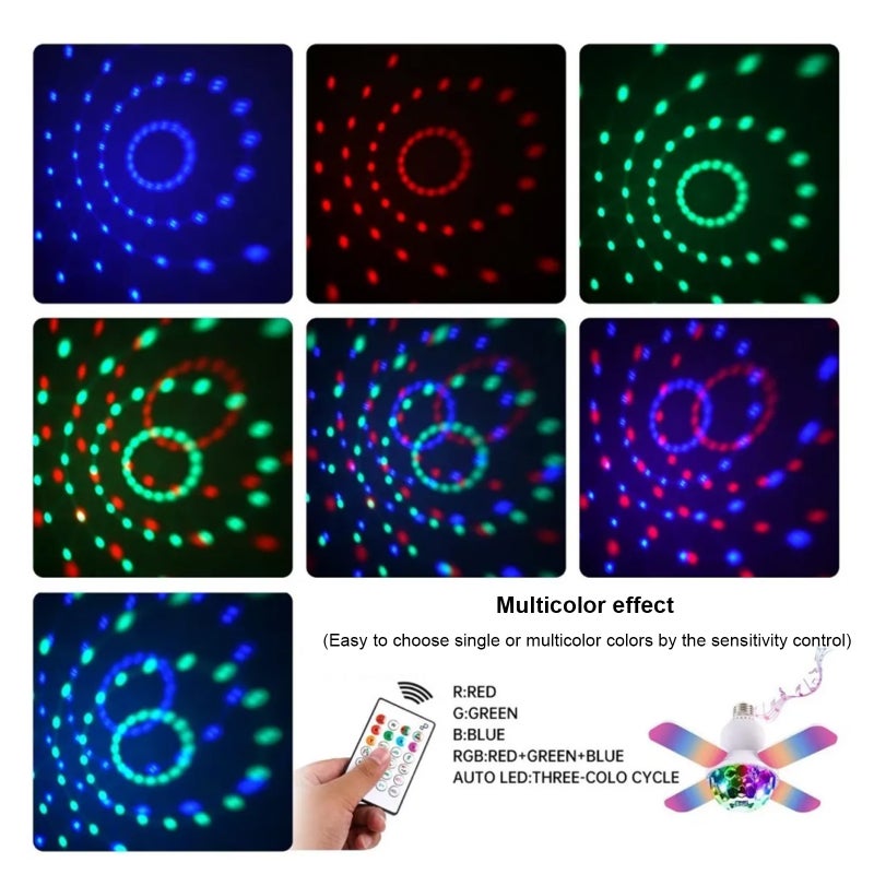 مصباح ورقم رباعي الأوراق RGB موسيقي بمشروعية Bluetooth المحدد 24 واط بألوان سبعة محدد - Image 3