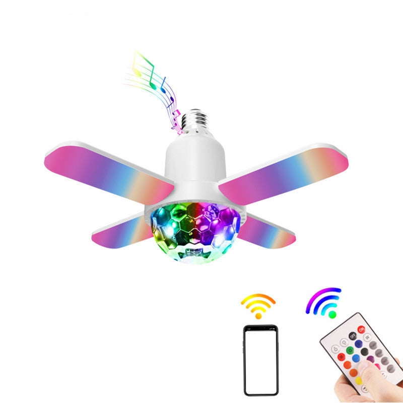مصباح ورقم رباعي الأوراق RGB موسيقي بمشروعية Bluetooth المحدد 24 واط بألوان سبعة محدد - Image 1