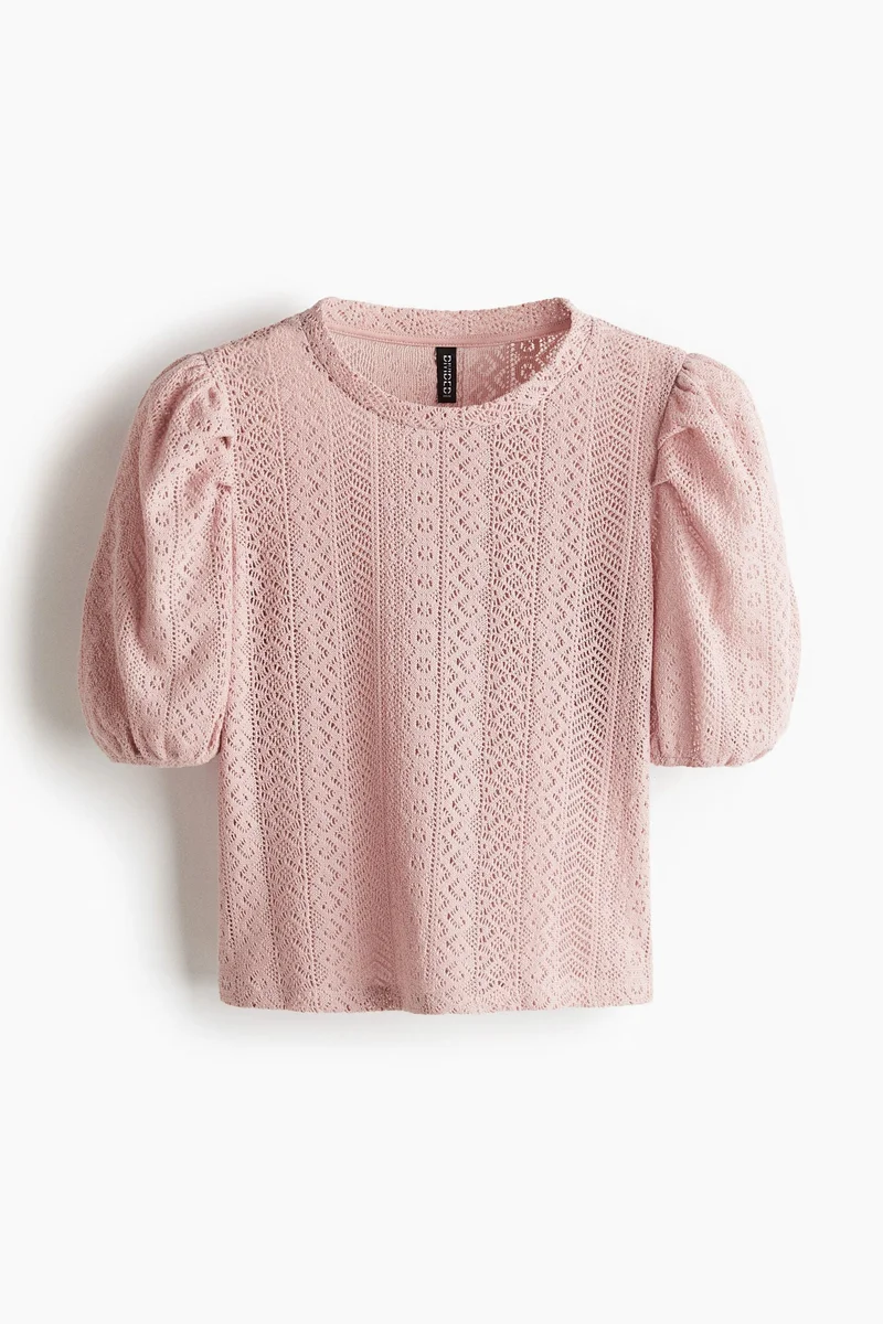 H&M Puff-sleeve top