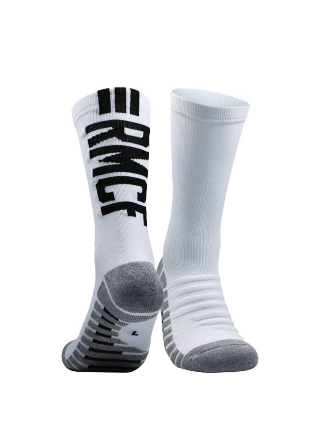 Men's Soccer Socks For Training And Matches, Thick Terry Sole, World Cup Star Mid-calf Anti-slip Uni Sports Socks