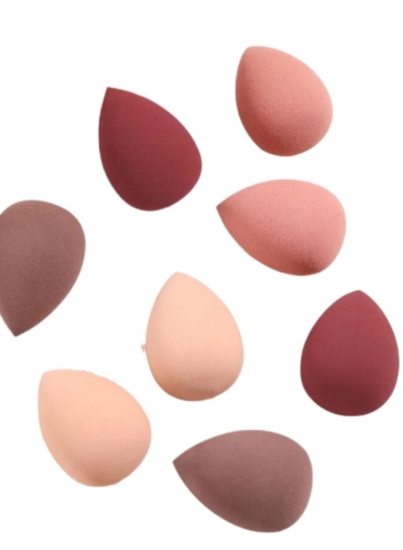 Beauty Blender Makeup Sponge Set of 8 Oval Shape Dry Dual use for Makeup Removal. - Image 3
