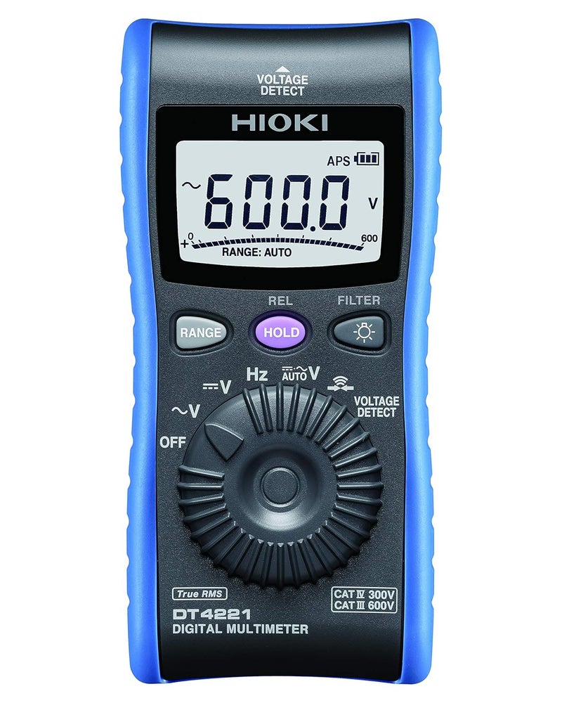 Hioki DIGITAL MULTIMETER DT4221 Premier Pocket DMM with CAT IV 300V CAT III 600V Safety  - Image 1