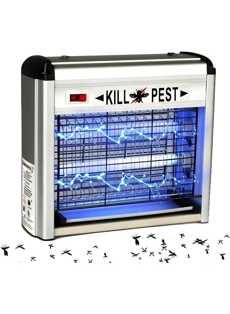 JUNI Mosquito Killer & Bug Zapper Indoor – Electric Fly Killer, Powerful Insect Killer for Flies, Bugs & Moths | Safe Mesh Grid, Hanging Chain Included | Home, Kitchen, Office & Commercial Use - Image 1