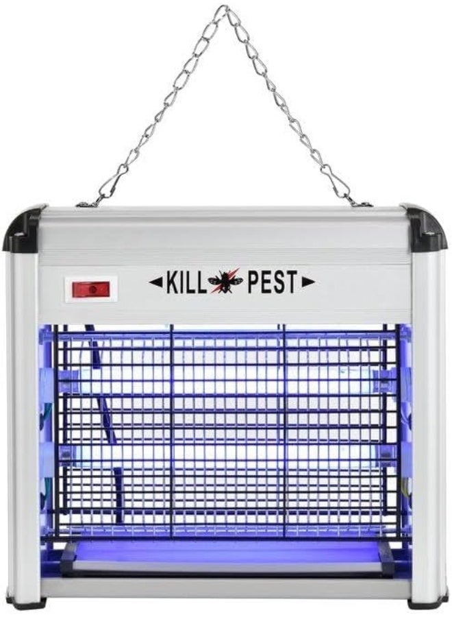 JUNI Mosquito Killer & Bug Zapper Indoor – Electric Fly Killer, Powerful Insect Killer for Flies, Bugs & Moths | Safe Mesh Grid, Hanging Chain Included | Home, Kitchen, Office & Commercial Use - Image 3