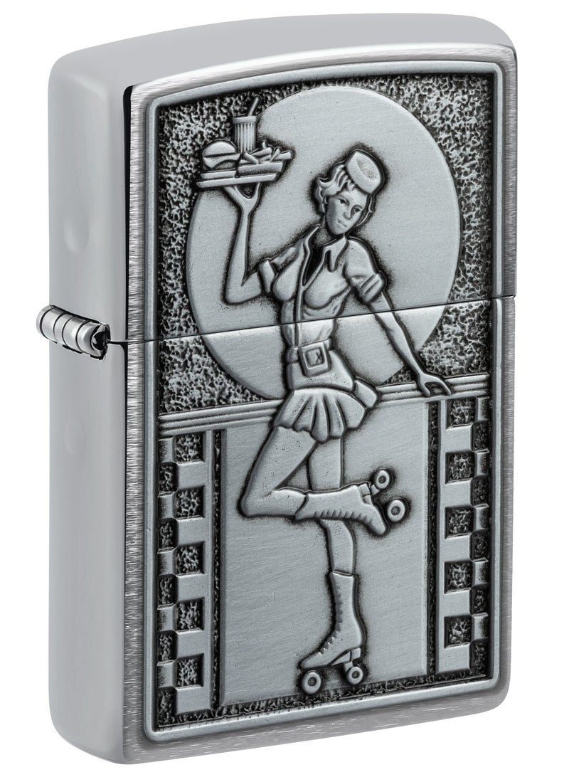 Zippo 48904 200 شعار نادلة ولاعة مقاومة للرياح من الكروم المصقول - Image 1