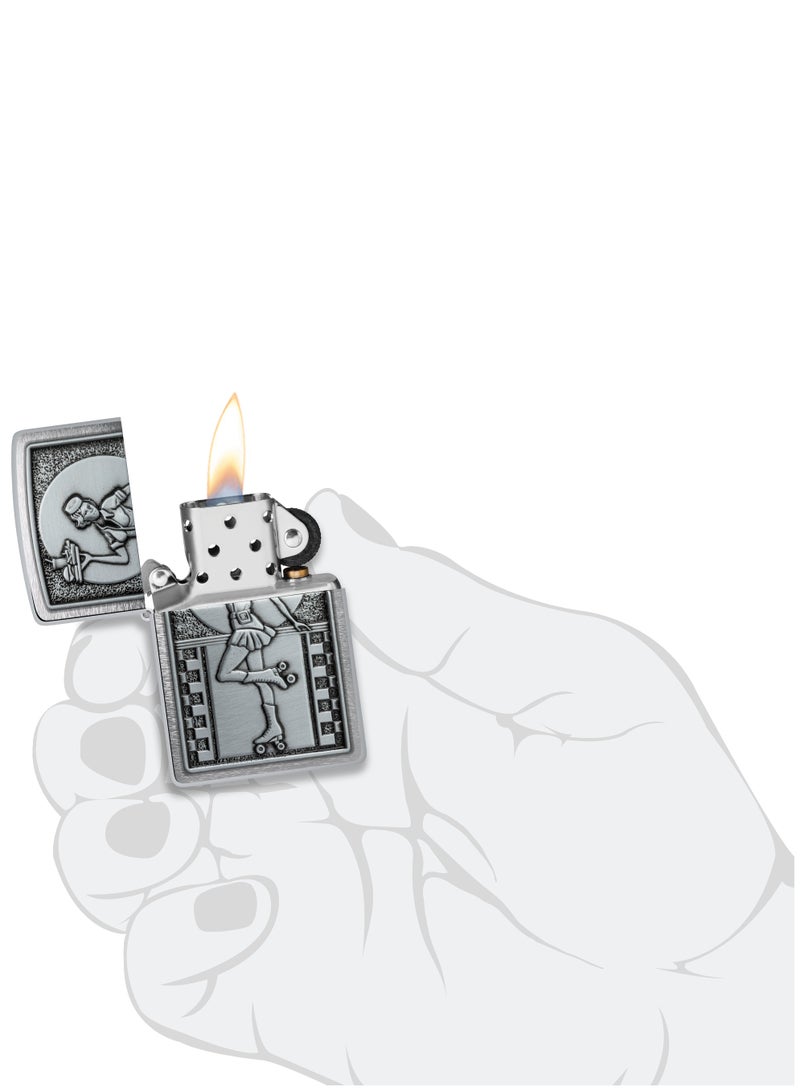 Zippo 48904 200 شعار نادلة ولاعة مقاومة للرياح من الكروم المصقول - Image 5