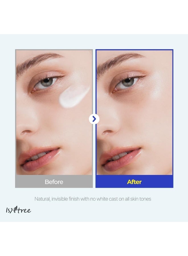 ISNTREE Hyaluronic Acid Natural Suncream 50ml, 1.69 fl oz | SPF 50 | Korean Skincare | Moisturizing | No White Cast | Korean Sunscreen | Broad Spectrum | Mild Formula - Image 2