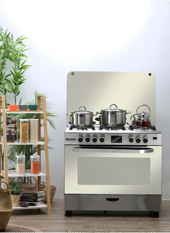 EDISON Gas Oven, Standing, Digital, Steel, 5 Burners, 60 x 90 cm  - Image 3