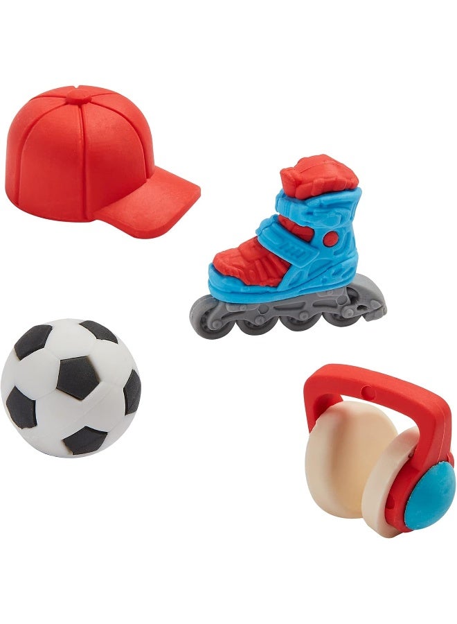 Tinc Cool Dude Eraser 4-Piece Set | Cute Erasers For Kids | Erasers For School | Cute stuff Party Favors for Kids | School Supplies Gifts for Girls and Boys | Cute Stationary Gifts | Birthday Gifts - Image 2