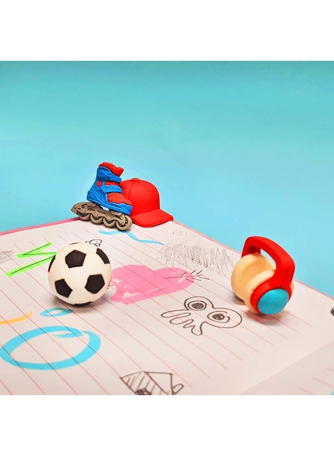 Tinc Cool Dude Eraser 4-Piece Set | Cute Erasers For Kids | Erasers For School | Cute stuff Party Favors for Kids | School Supplies Gifts for Girls and Boys | Cute Stationary Gifts | Birthday Gifts - Image 4