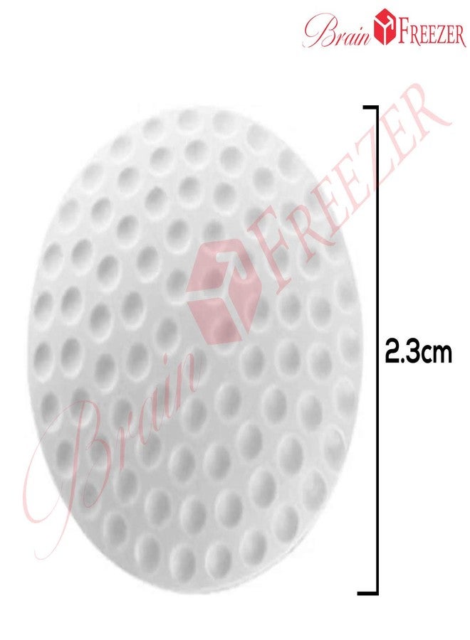 Brain Freezer Golf Design Silicone Door Handle Bumper Guard Stopper, Rubber Self- Adhesive Self Adhesive Silica Gel Door Stopper Prevent Damage Wall Protector White - Image 2