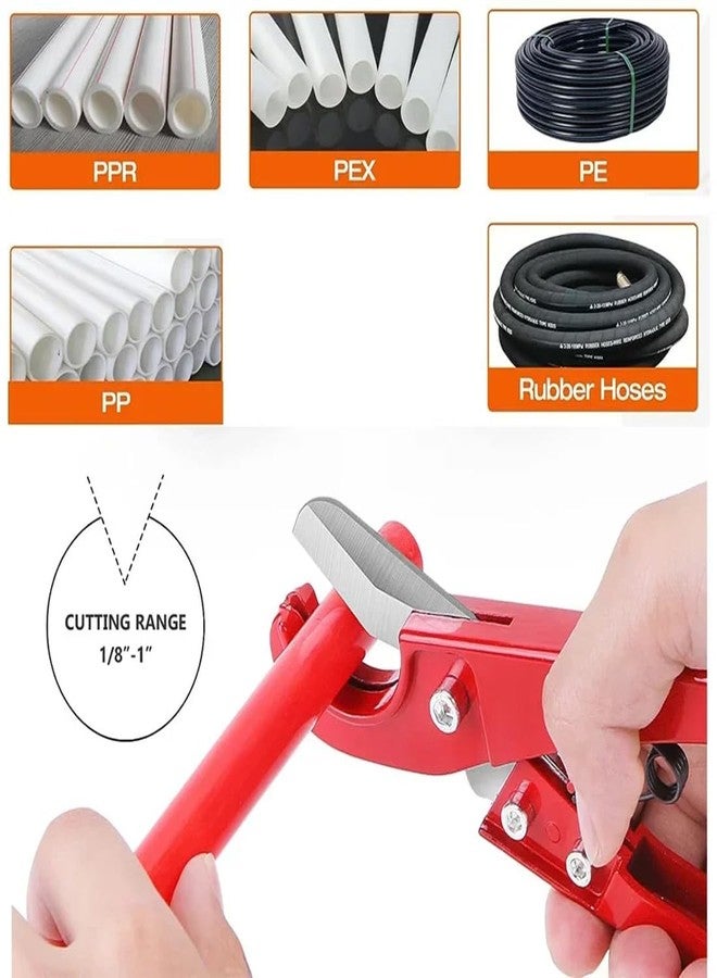 Uptodateproducts PVC Pipe Cutter 1-1/4inch 36mm Ratchet Cuts Plastic Tube Pipe Shear Scissors PU/PP/PE/PPR Hose Cutting Hand Tools Ideal For Home Working And Plumbers - Image 2