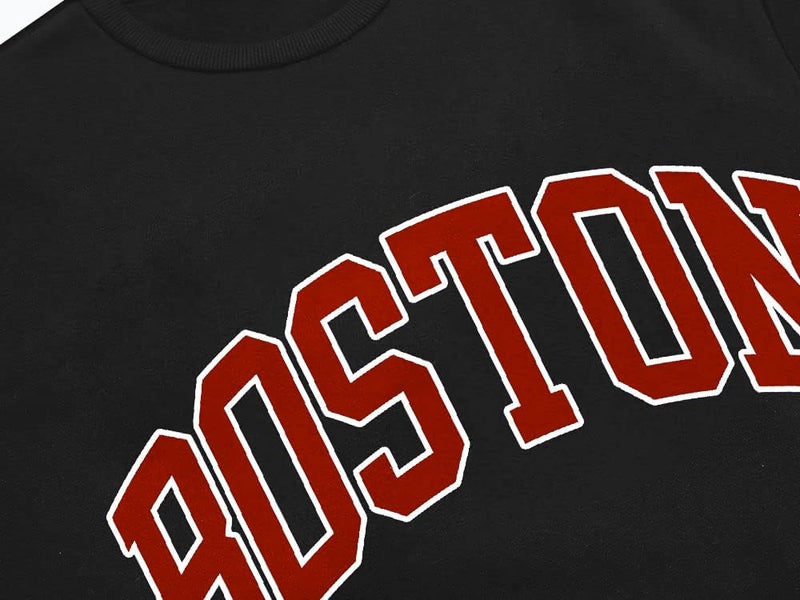 Langwyqu Women's Oversized Sweatshirt Boston Long Sleeve Casual Loose Pullover Tops - Image 4