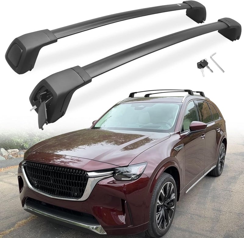 etesan أشرطة سقف قابلة للقفل لسيارات مازدا CX90 و CX-90 PHEV 2024 2025 - Image 1