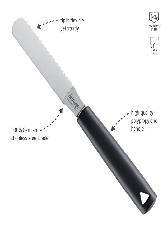 triangle Confiserie Spatula, Cranked - 3.5 in (9 cm) - Stainless Steel - Ideal for Frosting & Decorating Cakes & Pastries - GreenGrip Handle - Dishwasher Safe - Made in Germany - Image 4