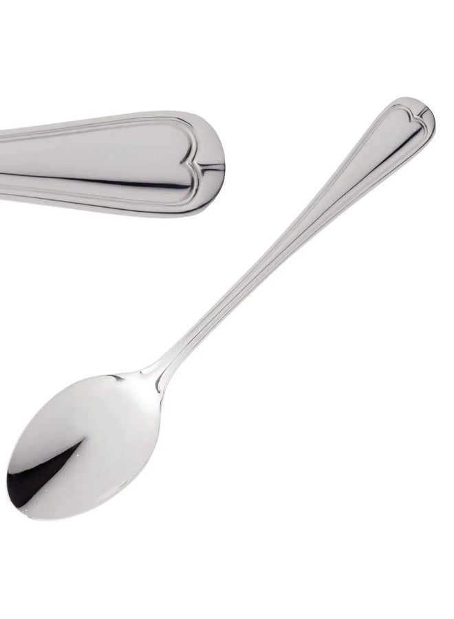 Amefa Elegance Mocca Spoon Set of 12 Pieces Made in Netherlands Premium 18/10 Stainless Steel Coffee Spoon Small Dessert Spoon High Polish Silver Finish Forged One-Piece Cutlery Ideal for Espresso Turkish Coffee Arabic Coffee Café Home Hotel Restaurant Dishwasher Safe Rust Resistant Balanced Weight 12cm Length Slim Handle Professional Tableware for Daily Use and Special Occasions Elegant European Design by Amefa Cutlery Brand Mocca Spoon for Coffee Cups Tea Cups Dessert Bowls High-End Flatware Collection Elegance Haags Lofje Series - Image 2