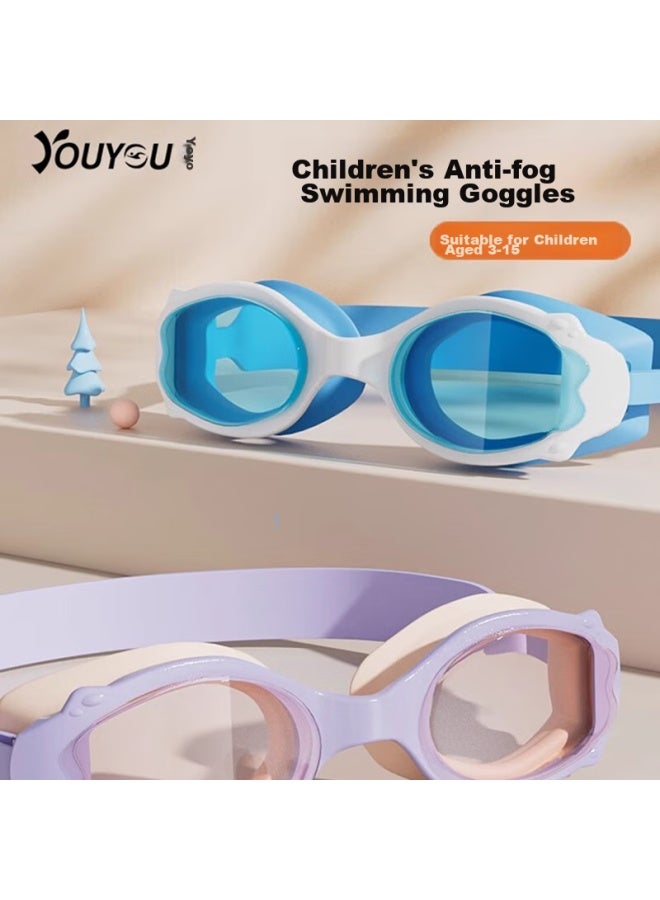 YouYou You Swimming Goggles, Myopia Gl, Swim Cap, Waterproof, Anti-fog, High-definition, Large Frame Swimming Goggles, Six-piece Set, 60216, White Transparent, 250 Degrees - Image 2
