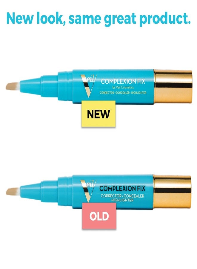 Veil Cosmetics - Complexion Fix Concealer - Liquid Concealer for Under Eye + Dark Circles - Highlight, Contour, Correct - Anti-Aging - Vegan Makeup Pen - Hydrating Lightweight (4N Tan Neutral) - Image 2