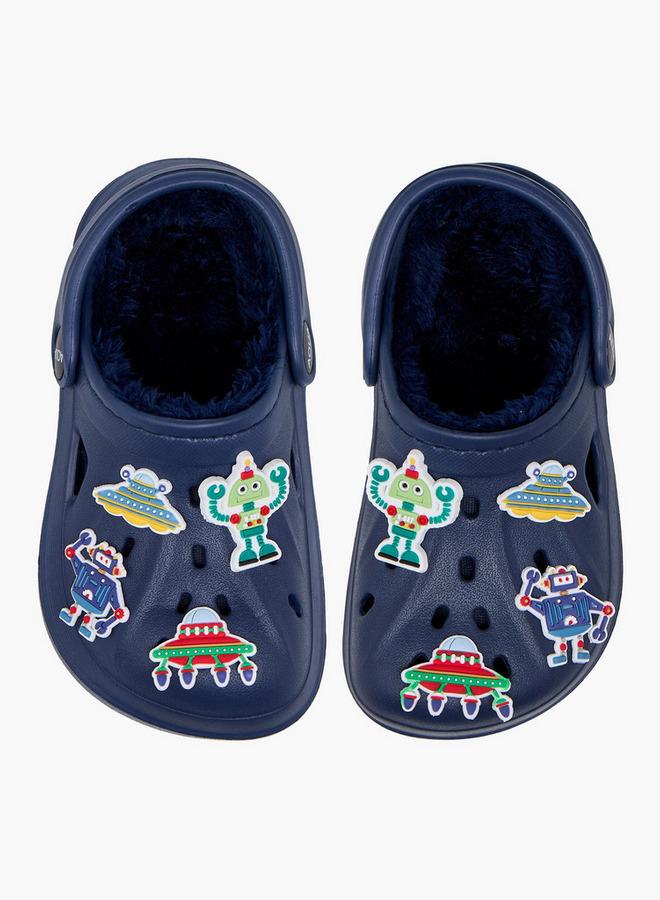 أكوا شباشب فرو صناعي بحزام خلفي - Image 3