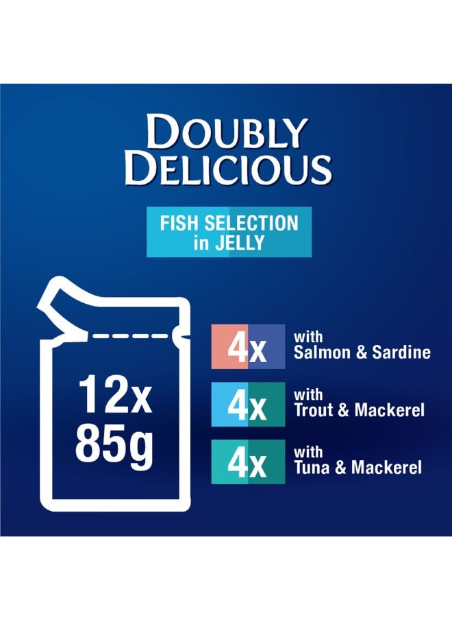 Purina Felix Adult As Good as it Looks Fish Selection in Jelly Wet Cat Food 85g  - Image 5