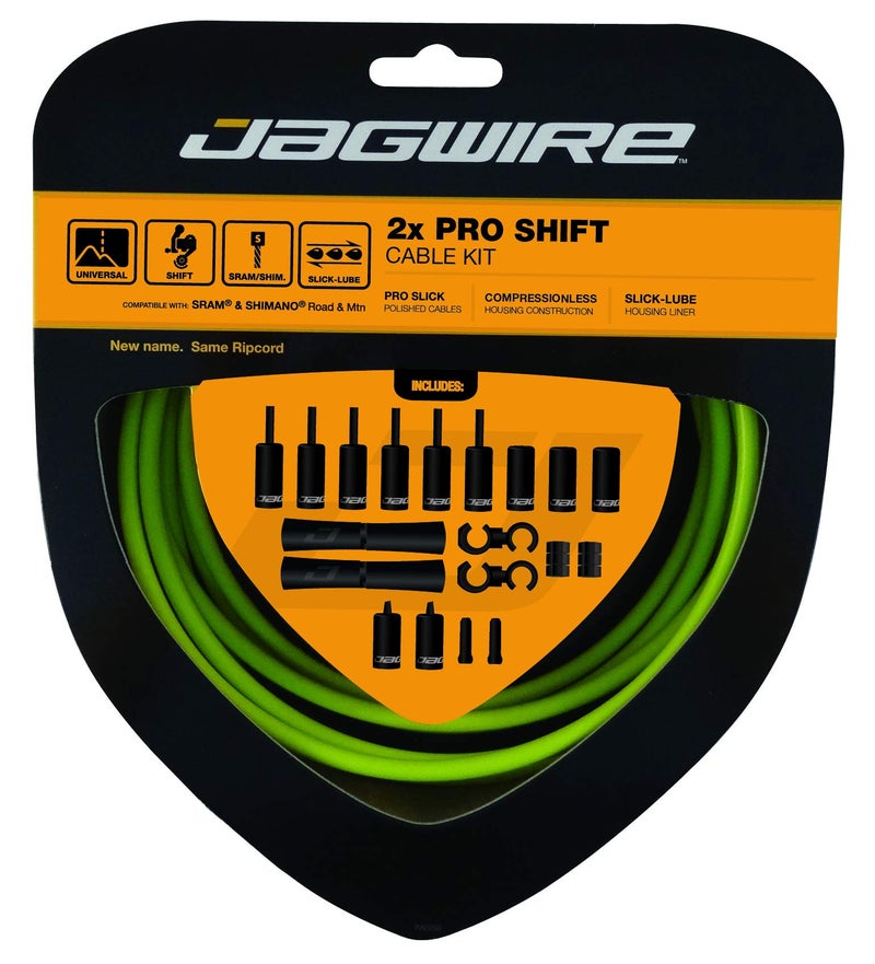 Jagwire CAMBIO CTRA/MTB (SR/SH) Green ORGANICO KIT - Image 1