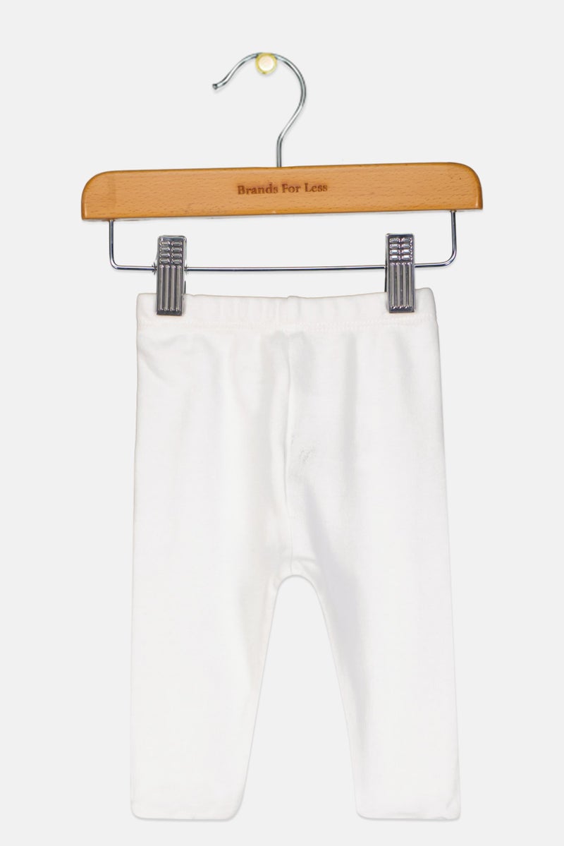 Fox Toddlers Girl Plain Pants, White  - Image 2