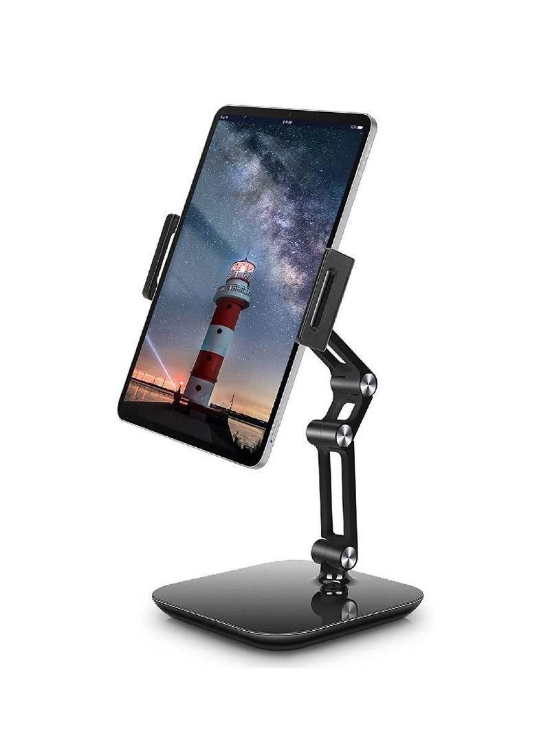 GENNEXT Tablet Stand Holder, Height & Angle Adjustable, Aluminum 360 Degree Rotating Tablet Mount Desktop Tablet Stand for 4'' - 12.9'' Screen Devices  - Image 1