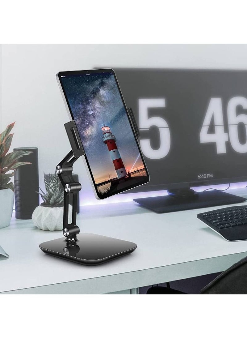 GENNEXT Tablet Stand Holder, Height & Angle Adjustable, Aluminum 360 Degree Rotating Tablet Mount Desktop Tablet Stand for 4'' - 12.9'' Screen Devices  - Image 4