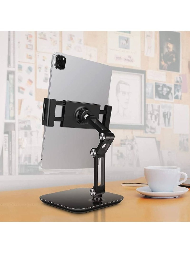 GENNEXT Tablet Stand Holder, Height & Angle Adjustable, Aluminum 360 Degree Rotating Tablet Mount Desktop Tablet Stand for 4'' - 12.9'' Screen Devices  - Image 3
