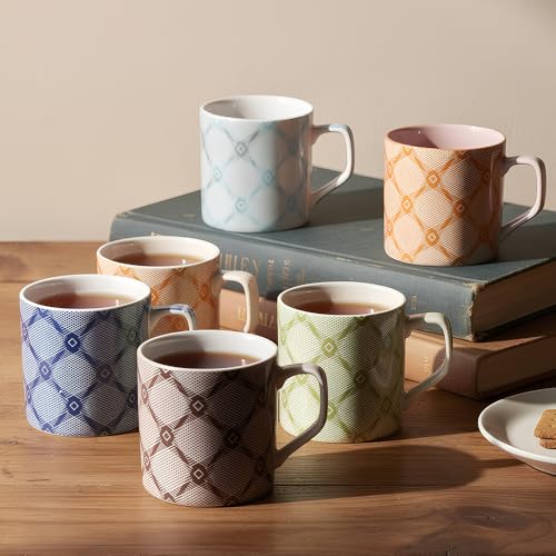 UPC U.P.C. Ceramic Tea Cups Set of 6| Microwave & Dishwasher Safe Cup Set of 6 for Tea & Coffee | Premium Coffee Mugs Set of 6 | Stylish Cups & Mugs for Home & Office with Bone-Ash Free-150ml. - Image 3