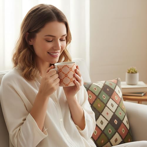 UPC U.P.C. Ceramic Tea Cups Set of 6| Microwave & Dishwasher Safe Cup Set of 6 for Tea & Coffee | Premium Coffee Mugs Set of 6 | Stylish Cups & Mugs for Home & Office with Bone-Ash Free-150ml. - Image 4