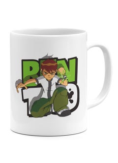 LIT Ben 10 White Ceramic Coffee Mug  - Image 1