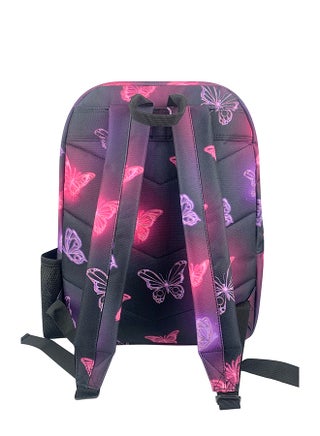 Backpack Iconic Pink & Purple Glow Butterfly - view 3