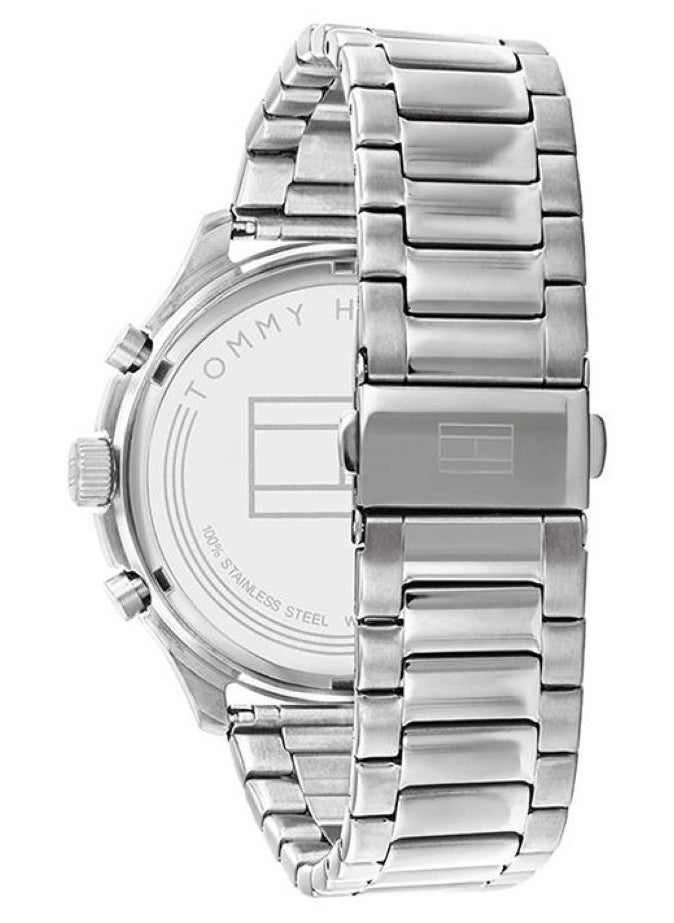 Tommy Hilfiger Plus Men's Qtz Multifunction Stainless Steel and Bracelet Casual Watch-1791852	44MM  - Image 3