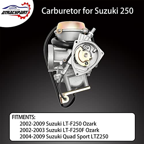 ATRACYPART كربوراتور لسيارات سوزوكي LTF 250 أوزارك 250F من 2002-2009، استبدال كربوراتور سوزوكي كواد سبورت LTZ250# 13200-05G01 - Image 3