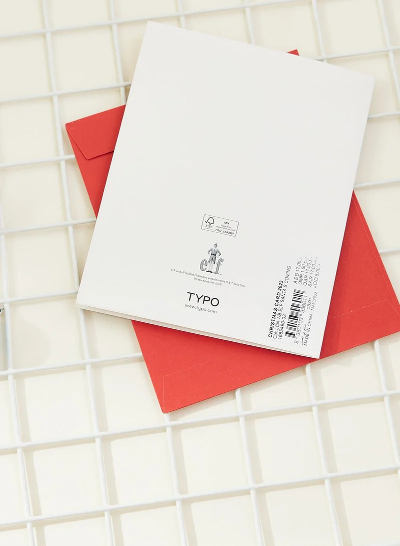 Typo Elf Christmas Card 2023