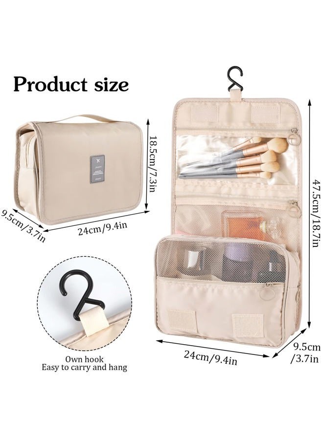 Pengxiaomei Hanging Toiletry Bag Waterproof Traveling Toiletries Bag Portable Travel Makeup Pouch Multifunction Travel Bathroom Bag Stocking Stuffers for Women Girls Christmas Gifts - Image 2