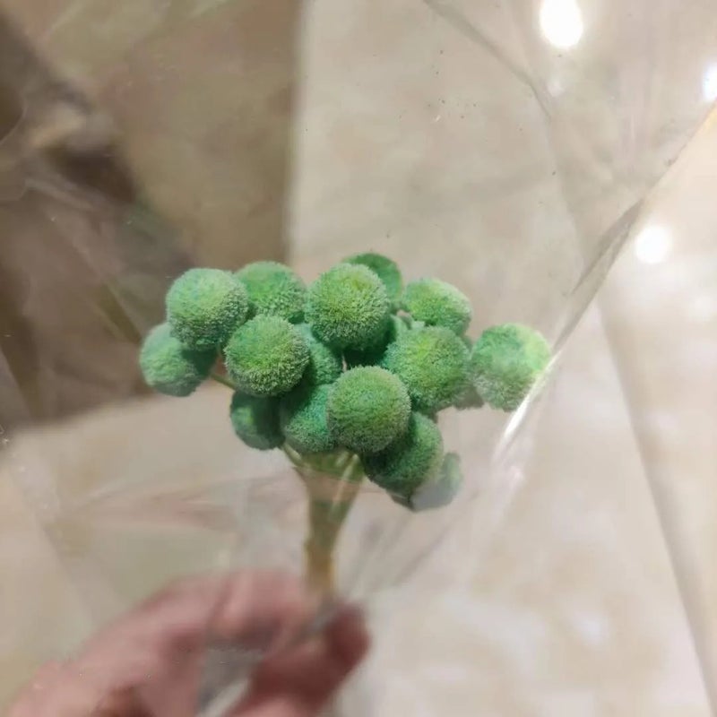 Bluejw Decor Dried Flower Arrangement with Preserved Chrysanthemum & Botanical Buttons – Natural Dried Plants for Home Decoration - Image 1