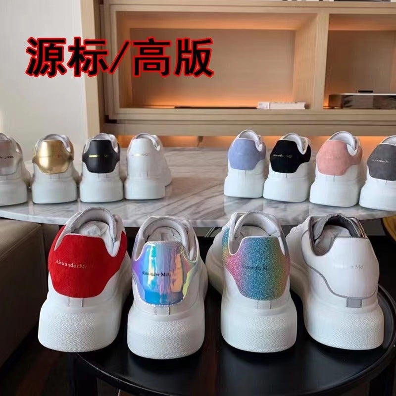 نسخة عالية من أحذية ماكوين البيضاء 2025 خريف جديدة كاجوال بايتا مايرو أحذية الرجال ذات النعل السميك أحذية ارتفاع النساء - Image 3