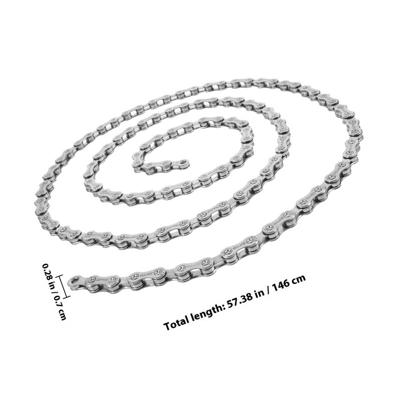 10 Speed 116 Links Silver Steel Mountain Bike Chain With Connector For Road Drivetrain - Image 3