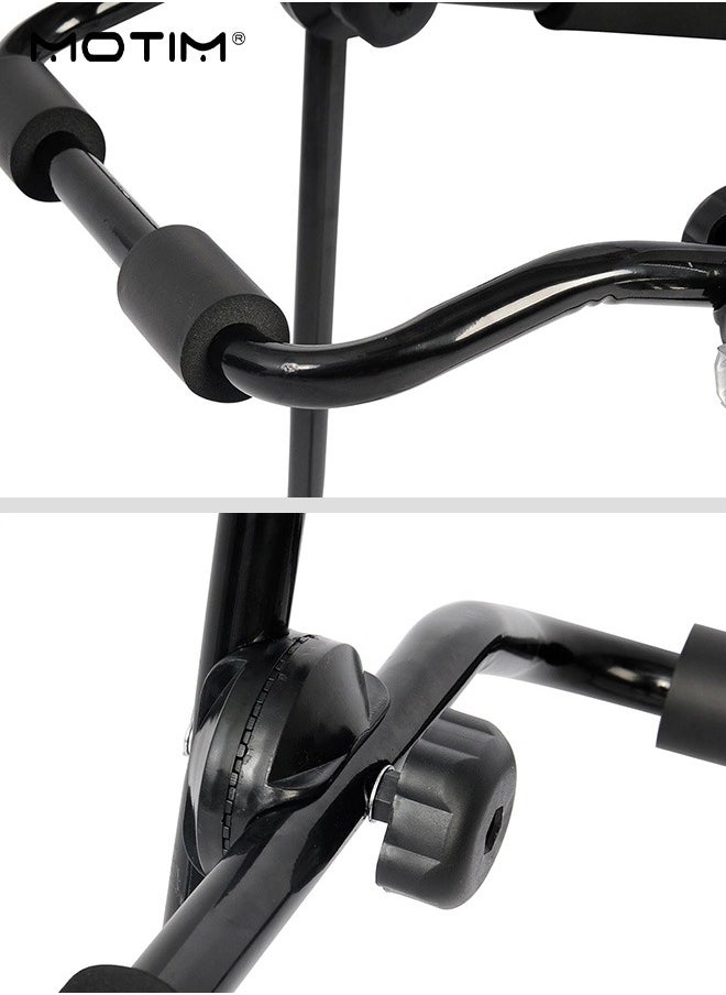 Trunk Mounted Bike Rack, Bike Rear Trunk Car Boot Mount Rack 3 Bicycle Cycle Carrier, Car Foldable Ultra Compact Universal Fitting Saloon Hatchback Estate, Rail Hitch Mount Rack for Cars Trunk