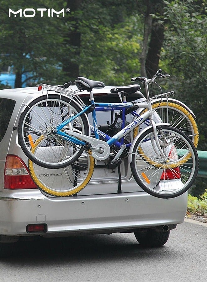 Motim Trunk-Mounted Bike Rack – Foldable 2-Bike Carrier for Car Boot, Universal Fit - Image 5