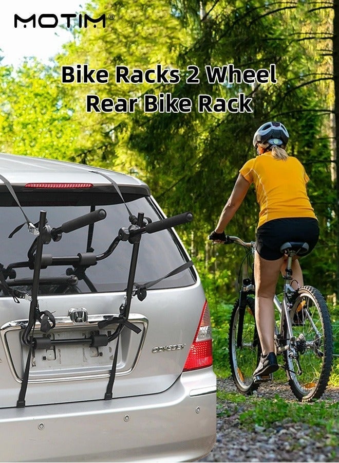 Motim Trunk-Mounted Bike Rack – Foldable 2-Bike Carrier for Car Boot, Universal Fit - Image 4