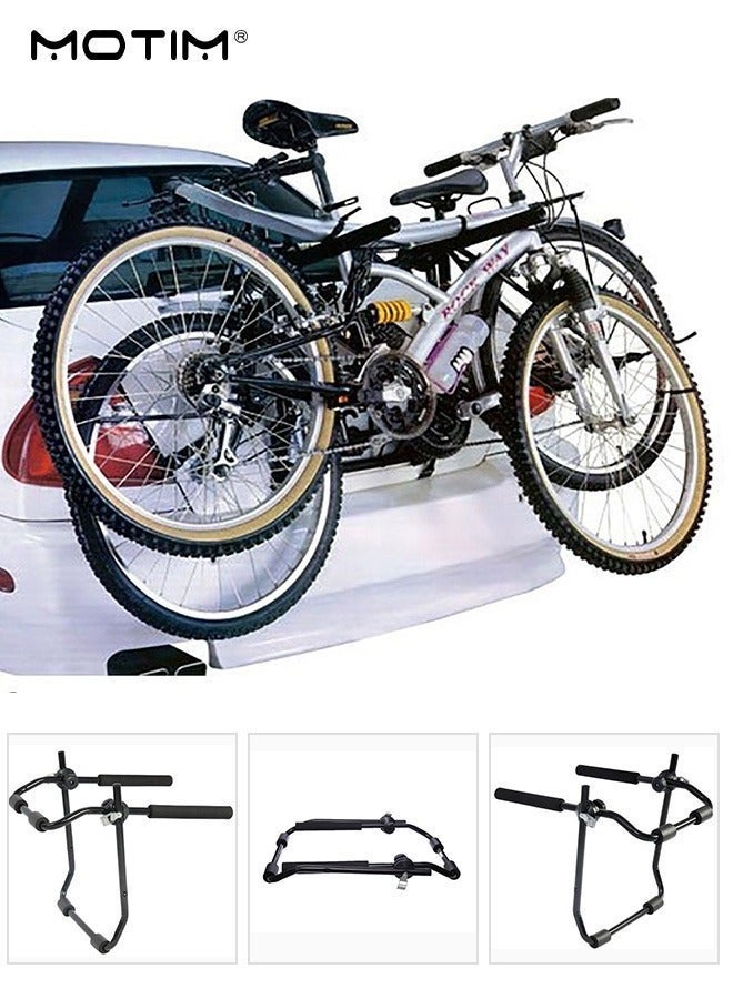 Motim Trunk-Mounted Bike Rack – Foldable 2-Bike Carrier for Car Boot, Universal Fit - Image 1